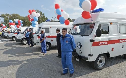 Десять новых машин скорой помощи пополнили парк автомобилей астраханских лечебных учреждений